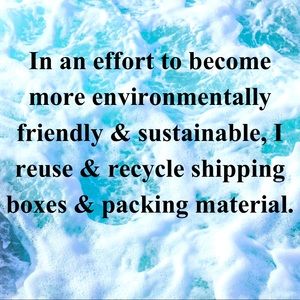 Thinking of the environment!